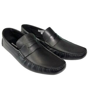 Franco Fortini 13 Black Penny Loafer Driving Moccasin Slip On Classic Preppy